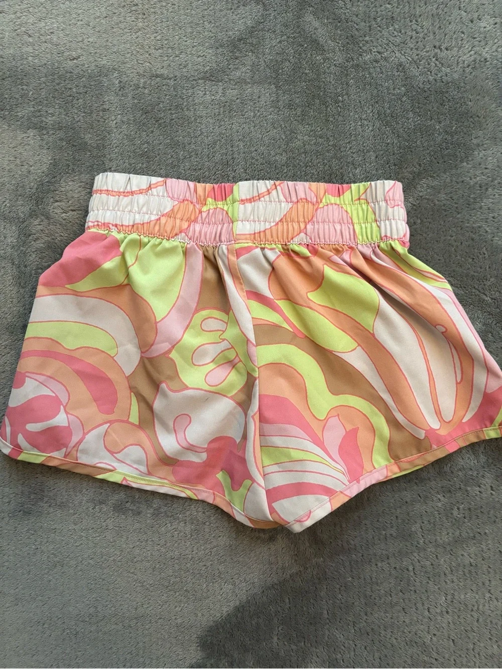 GAP Pink Peach Lime Swirl Girls Athletic Shorts